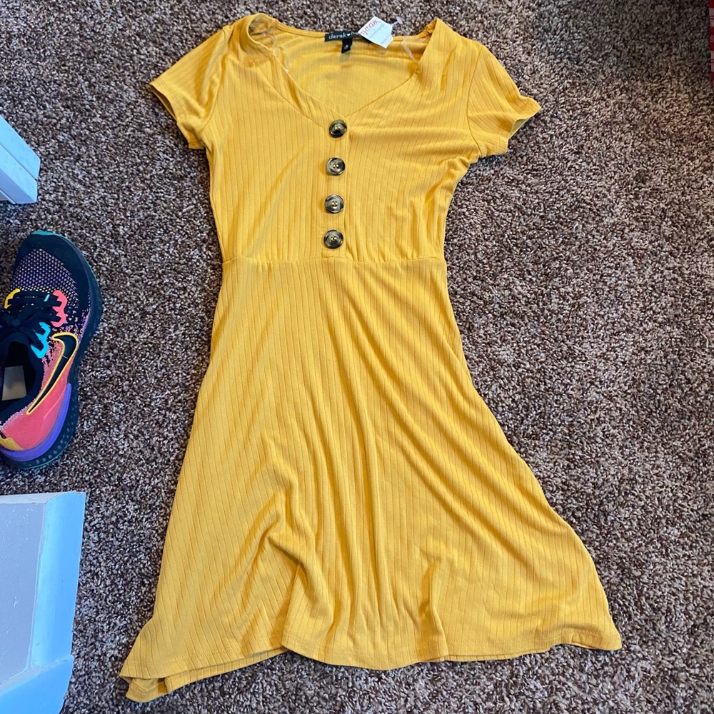 Mustard yellow dress